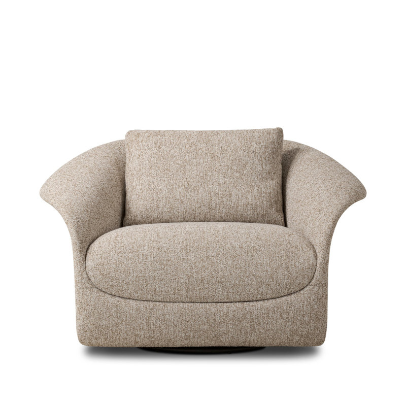Ezra Swivel Armchair, Yuma Dove