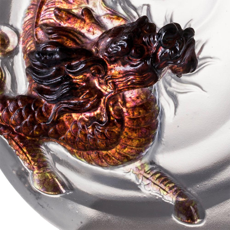 Figurine Qilin My Aical, Vert / mauve transparent