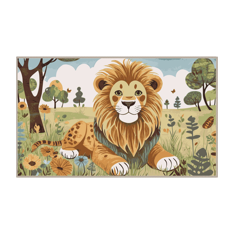 Tapis pour enfants East Urban Home, Rectangulaire 2 pi x 3 pi