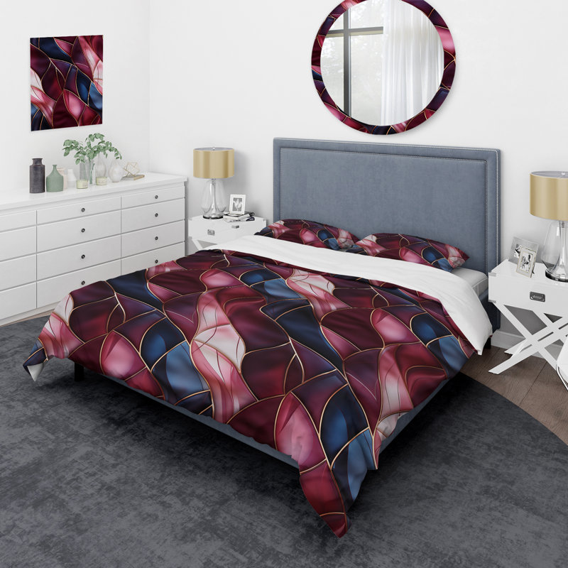 Ensemble de housse de couette Radiant Glamour, Housse de couette pour très grand lit et 2 très