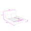 Lit plateforme tapissier avec 2 coussins et tête de lit-2078444427-2078444426