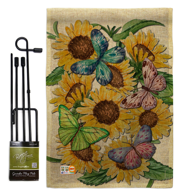 Double Sided 18.5'' H x 13'' W Polyester Flag Set