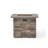 32'' stone square mgo fire pit w/ grey top- 40,000 btu