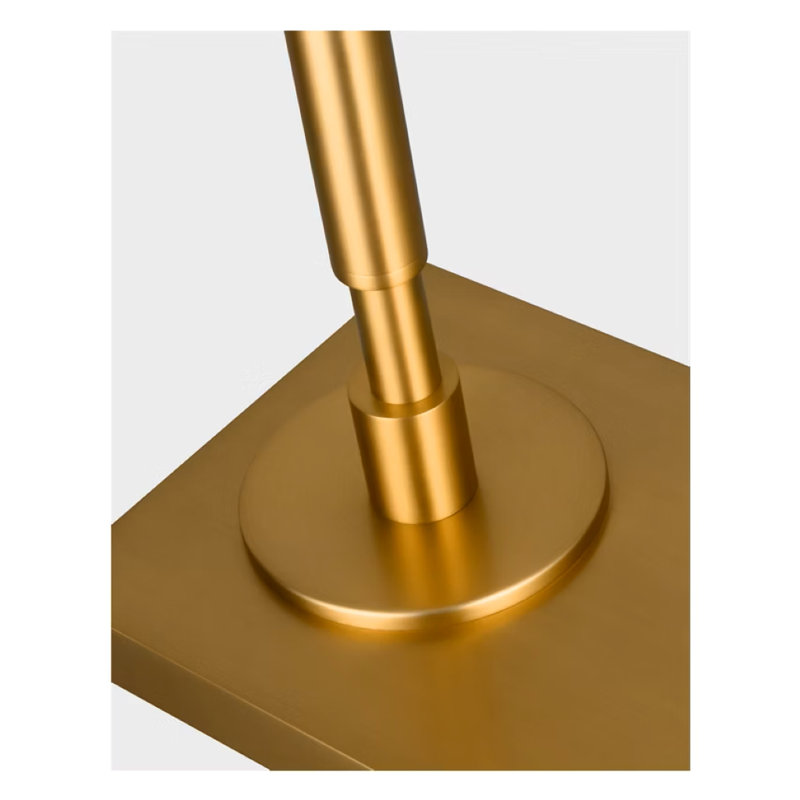 Kenyon Task Floor Lamp, Burnished Brass