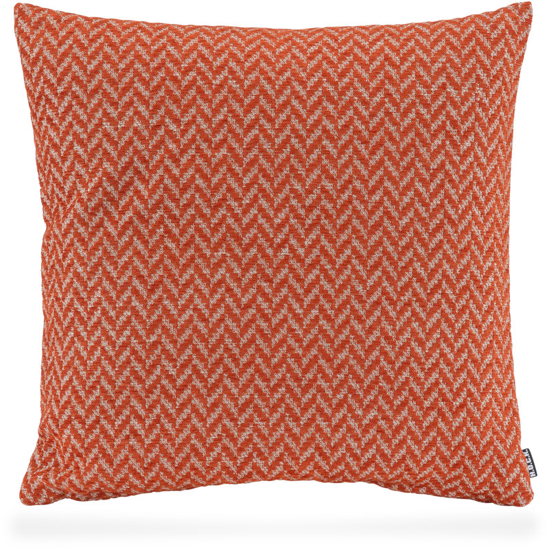 Zircono Chevron Square Cushion, Orange