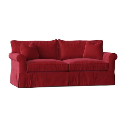 Amari 84"" Rolled Arm Sofa Bed Slipcovered Sleeper with Reversible Cushions -  Wayfair Custom Upholstery™, 721368AE779E4686B64AB4DCEDEC3F9E