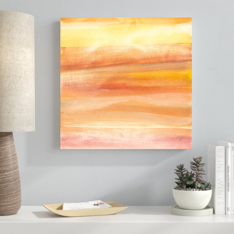 «Golden Sands I» par Chris Paschke, reproduction d'art sur toile tendue, H 20 po x l 20 po