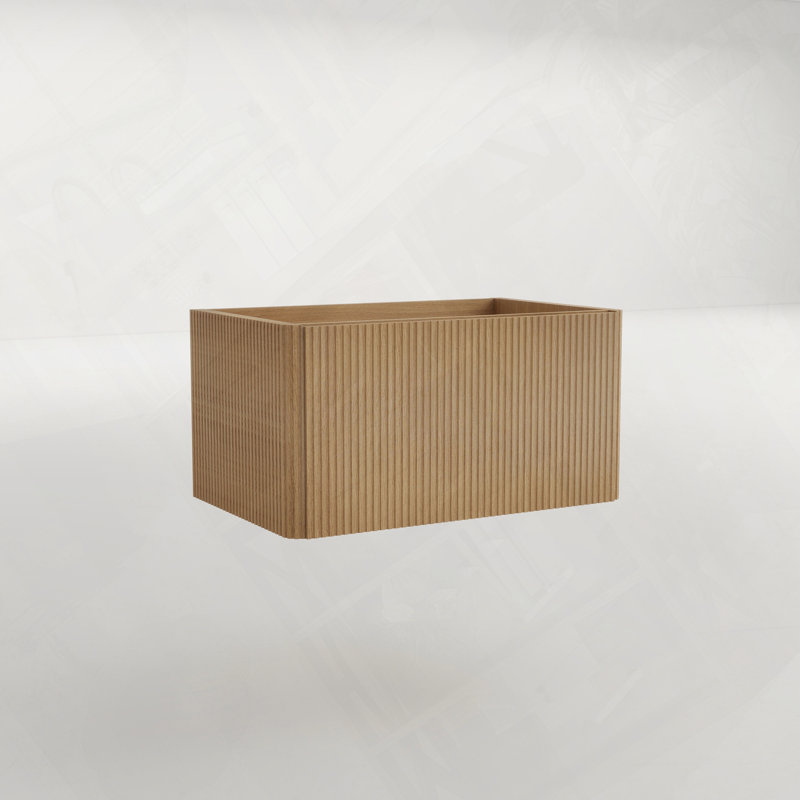 Meuble-lavabo mural flottant avec rangement spacieux pour les essentiels de salle de bain