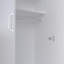 Armoire mince pour chambre à coucher, blanc