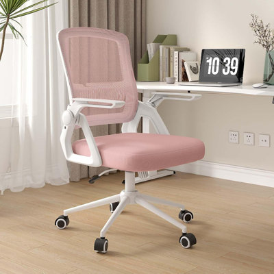 Computer Desk Office Chair with Flip-up Armrests
