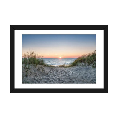 Dune Beach At Sunset par Jan Becke - Toile tendue avec châssis sur toile tendue
