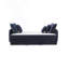 Canapé-lit modulaire avec 3 coussins décoratifs et matelas double