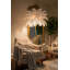 Lampe sur pied en plumes d'Afrique