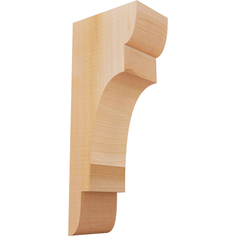 New Brighton Corbel, H 14 po x l 3,5 po x P 6 po, Cèdre rouge, Lisse