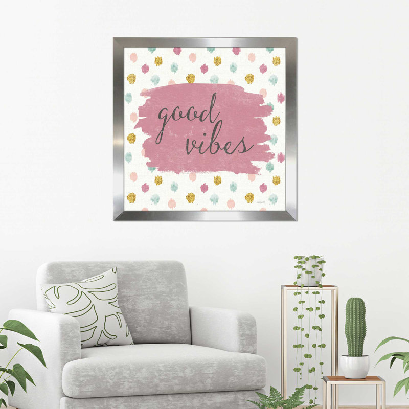 «Soft Deco IV», art textuel, H 31,5 po x l 31,5 po x P 1 po, Encadrement argenté