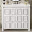 Organisateur de meuble-lavabo 36 po avec lavabo en céramique, ensemble armoire de rangement pour salle de bain, blanc antique-121294551