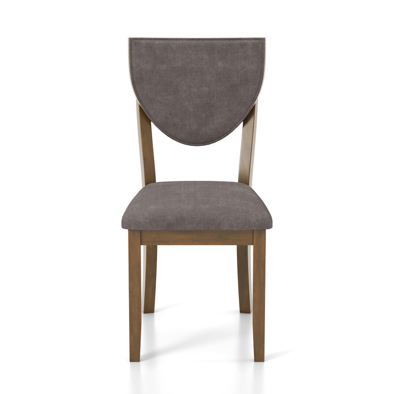 Geles Upholstered Side Chair in Brown