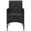 Ensemble bistro rectangulaire pour 2 personnes avec coussins-632762119-632762120