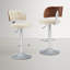 Swivel Bar Stools Seat Adjustable H 62-84cm Barstools with Upholstered Back(set of 2/4)-2059650895-2059650889