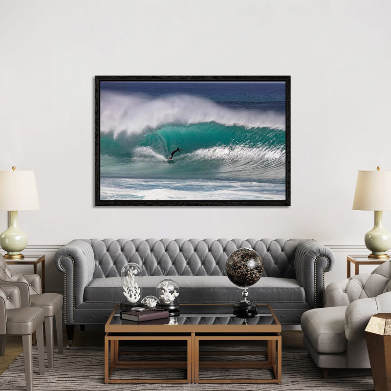 Aqualine by Sean Davey - Gallery-Wrapped Canvas Giclée on Canvas, Black Framed, 152.5 cm H x 101.5 cm W