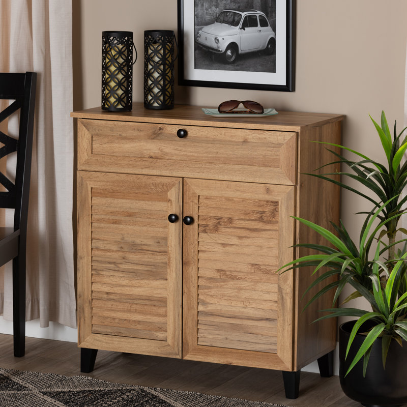 Armoire de rangement pour chaussures 12 paires en bois