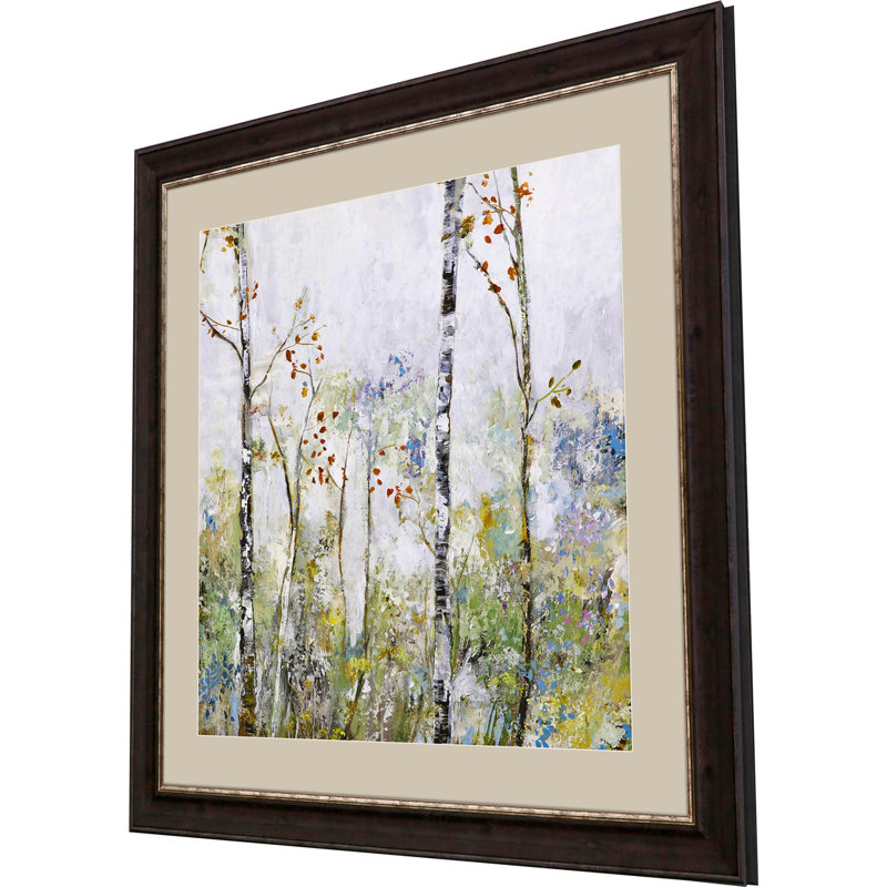 Birch Forest II Brown Framed Print Wall Art