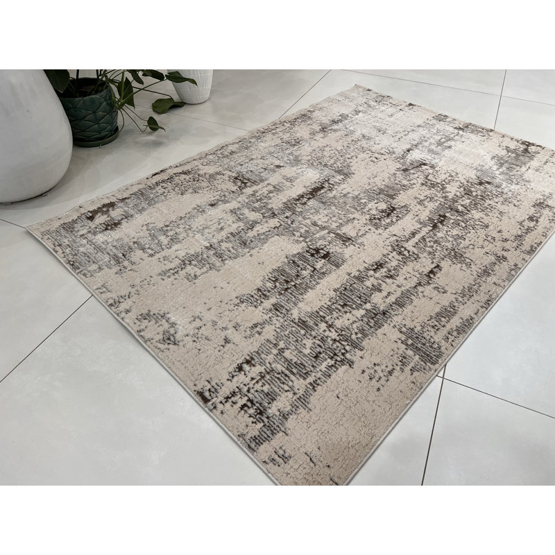 Maeen Performance Abstract Indoor Rug, Rectangle 5'1" x 7'5"
