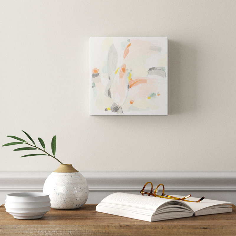 Pastel prisme II - reproduction d'art sur toile, H 10 po x l 10 po x P 1,5 po, Toile tendue
