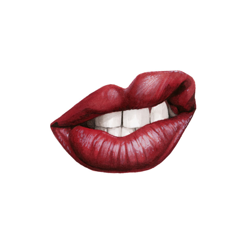 Emotion Lips III by Grace Popp - Wrapped Canvas Print, 91cm H x 91cm W