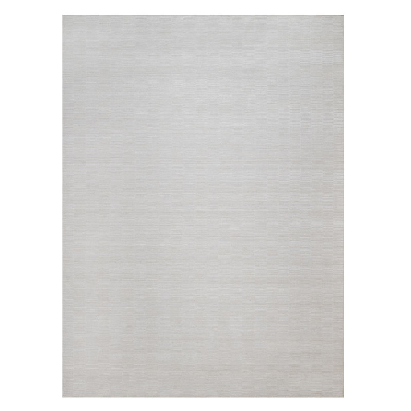 Tapis oriental tissé à la main 10 pi x 14 pi en polyester 10 pi x 14 pi de style marguerite blanche moderne