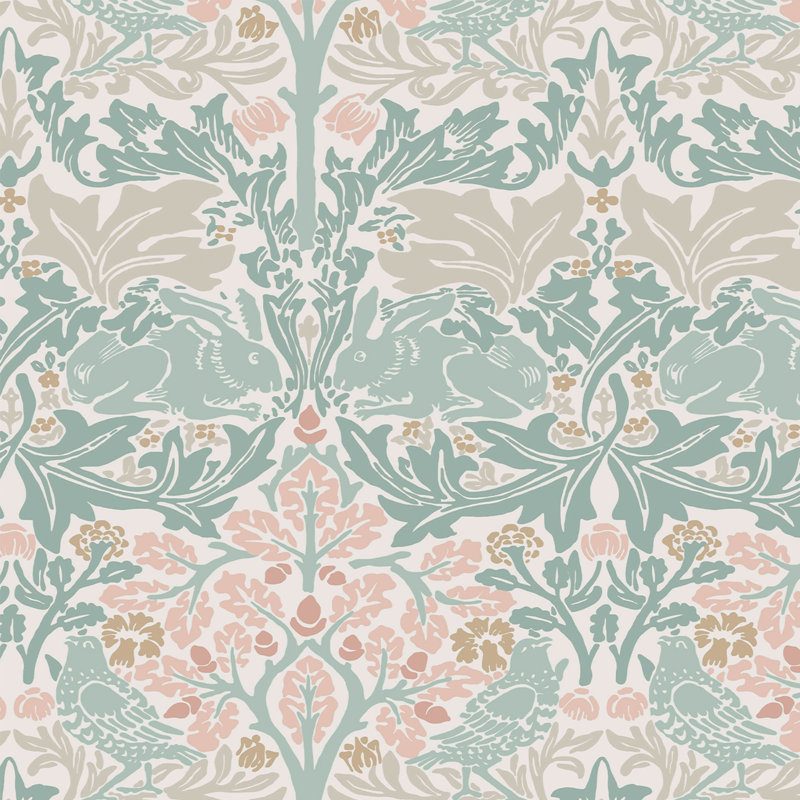 Papier peint William Morris, Bleu