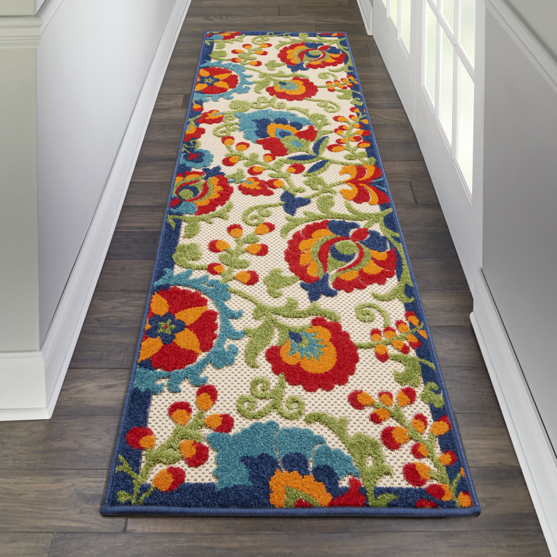 Aaryon Floral Indoor Rug, Runner 2' x 6'