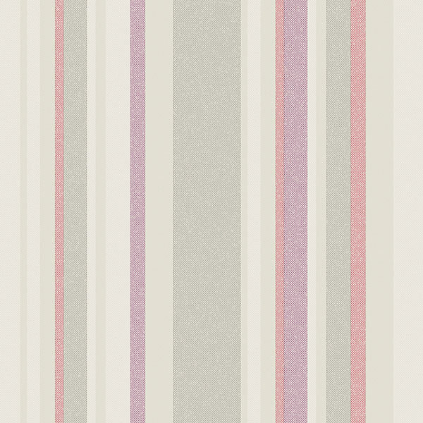 Severin Pre-Pasted Vinyl Wallpaper Roll, Cream / Rose / Sage