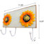 Organisateur de tournesol mural avec crochets pour clés-1955012010