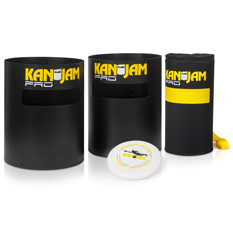 Kan Jam Pro Outdoor Disc Game Set, 2 Goals, Stakes, 1 175G Ultimate Size Frisbee And Carry Bag