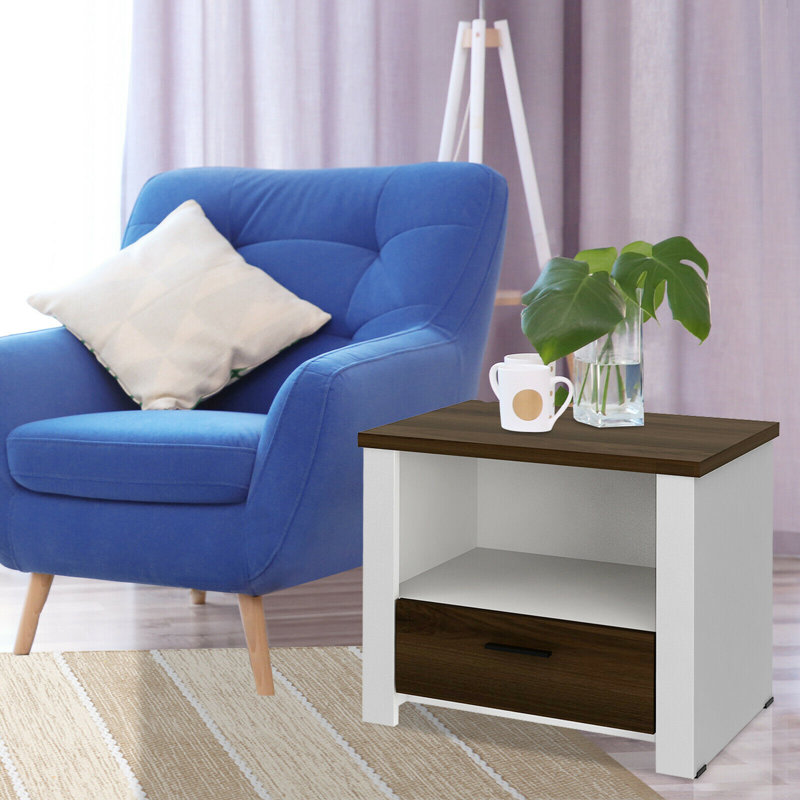 Table de bout de 20 po de hauteur avec rangement