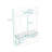 4-in-1 Hall Tree with 2 Drawers, 6 Hooks, Bench and Shelves-2034530044