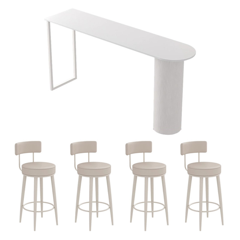 Colletti, H 41,3 po x L 55,1 po x l 15,7 po, Blanc