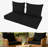 Fade Resistant Outdoor Chair Cushions Set Of 2, Deep Seat Patio Cushions 22 X 24 With Removable Cover, 28D High Resilience Foam Replacement Outdoor Seat Cushions With For Sofa, Adirondack Chair, Sectional,Black-124896523-124896511