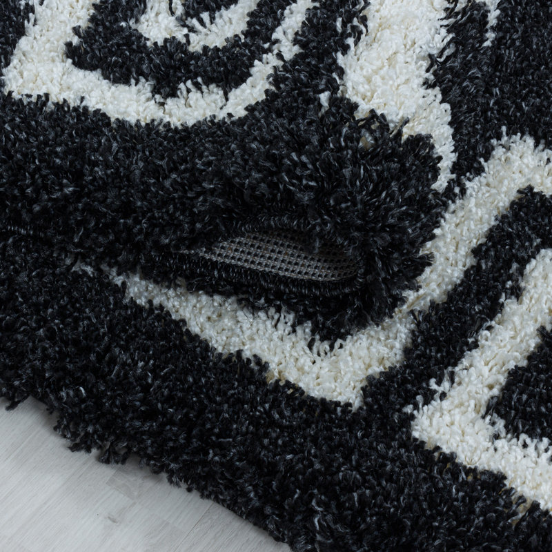 Crelake Shaggy Anthracite Rug, Rectangle 200 x 290cm