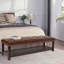 Banc rembourré à base en bois pour chambre à coucher pour entrée-1364389168