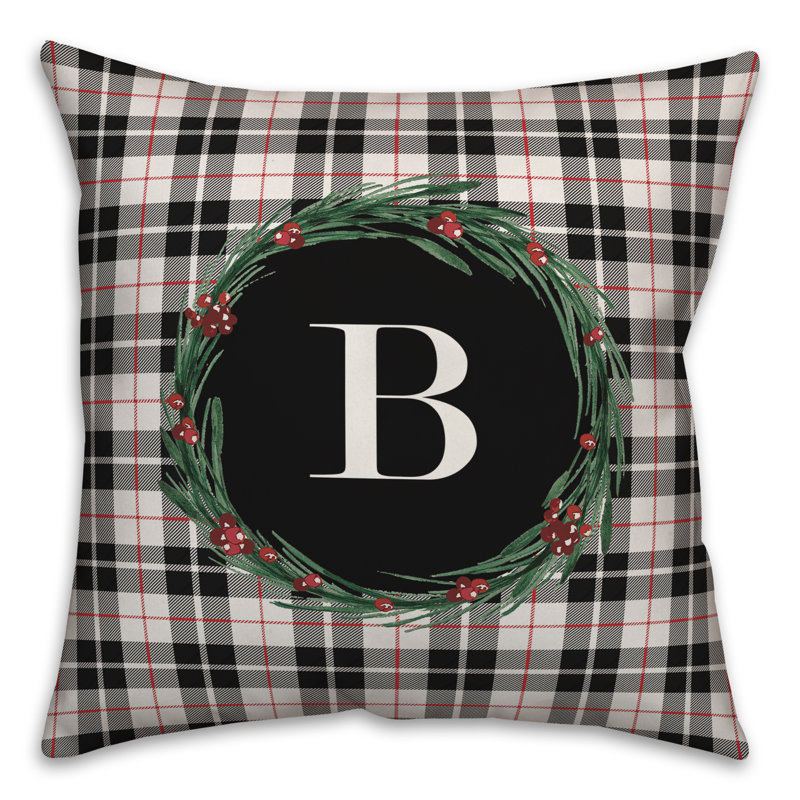 Checkered Throw Pillow, B