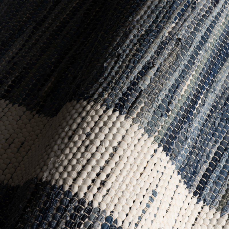 Dymera Denim Bohemian Bordered Rug, Rectangle 2' x 3'
