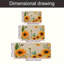 Tapis de cuisine, porche et salle de bain 3 pièces Sunflower Bee