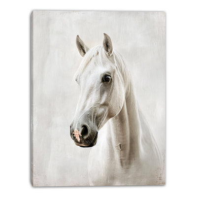 White Whisper Wrapped Canvas Wall Art