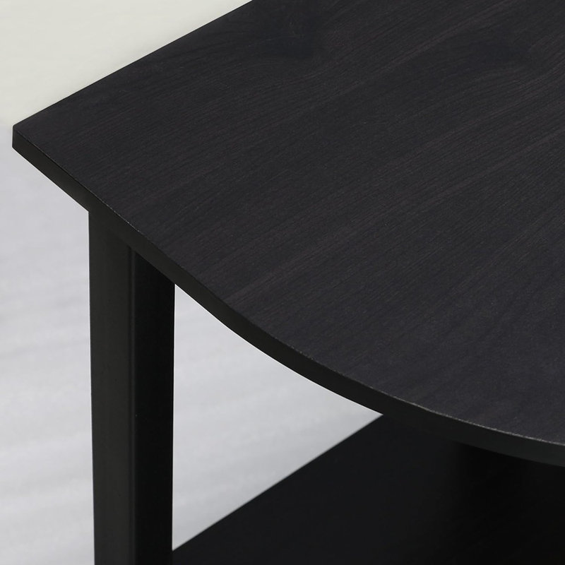 Meuble audio-vidéo large Turn-s-tube - espresso et finition noire