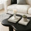 table basse en forme de nuage avec 4 pieds ronds, convenant aux salons-129020676