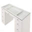 Ensemble de meuble-lavabo en verre blanc avec 1 tiroir 9 pièces-1294631246