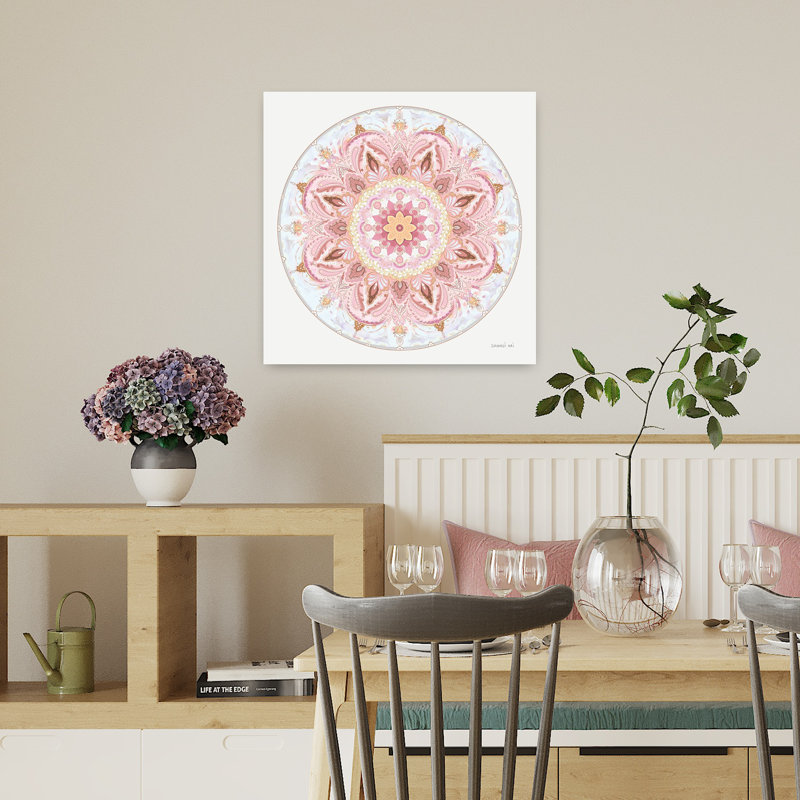 Goa, mandala I, art floral, H 18 po x l 18 po