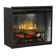 Dimplex Revillusion Built-In Electric Firebox Weathered Concrete Interior with Front Glass Panel